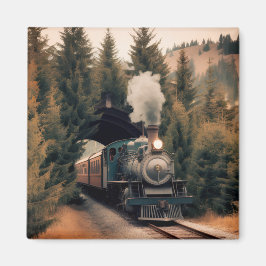 Íman Trem de Locomotiva a Vapor Antiga