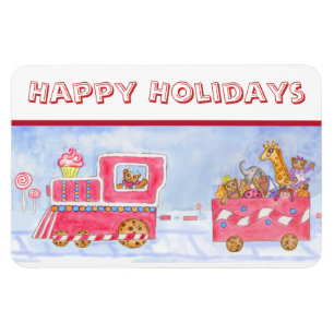 Íman Trem de Natal Flexi Magnet
