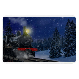 Íman Trem de Natal na neve