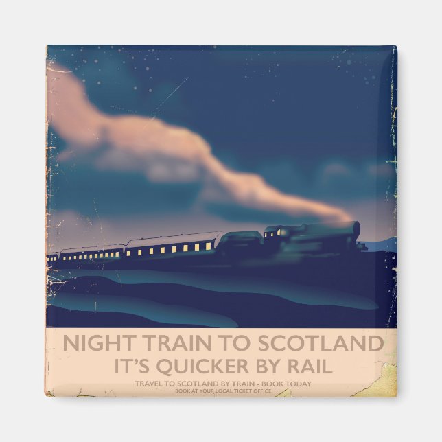 Íman Trem noturno para a Escócia (Frente)