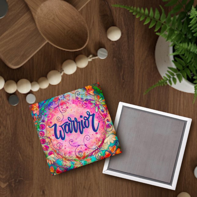 Íman Trendência Bonito Inspiracional Floral Rosa do Gue (Criador carregado)