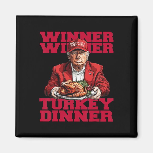 Íman Trending Humor Trump Vencedor da Turquia Dinnerth (Frente)