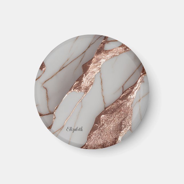 Íman Trendy Copper Glitter Marble (Frente)