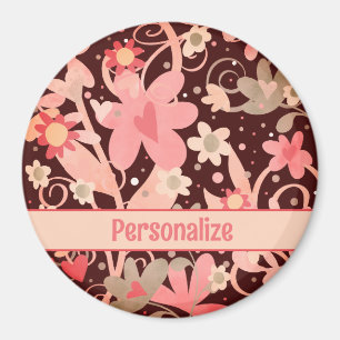 Íman Trendy Flowers Personalizou Inspirividade Moderna