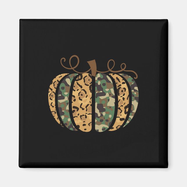 Íman Trendy Leopard Camo Pumpkin Animal Print Cheetah F (Frente)