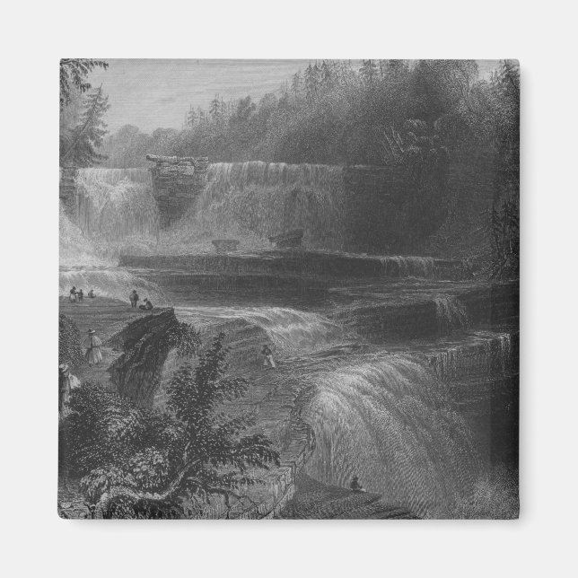 Íman Trenton High Falls, 1838 (Frente)