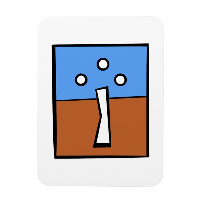 ÍMAN  TRÊS BOLAS (Vertical)