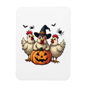 Íman Três Bruxas de Queda de Frangos de Halloween