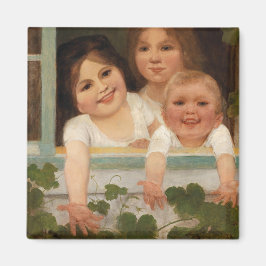 Íman Três crianças na janela