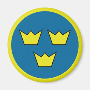 Íman Três Crowns Sueco Insignia
