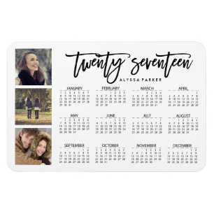 Íman Três das fotos 2017 calendário na moda da