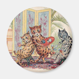 Íman Três gatos de queda por Louis Wain