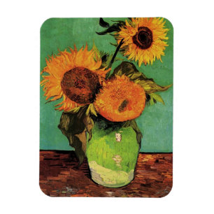 Íman Três girassóis num vaso Vincent van Gogh