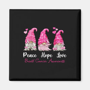 Íman Três Gnomos Esperança de Paz Ama Cancer de Mama Aw