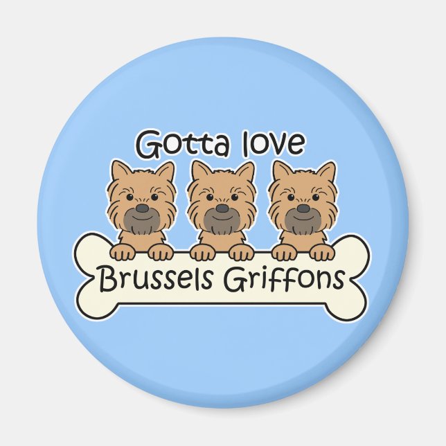 Íman Três Griffons em Bruxelas (Frente)