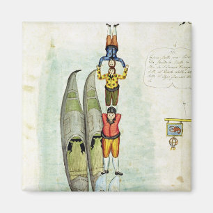 Íman Três homens que equilibram em duas gôndola, 1772