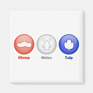 Íman Três ícones holandeses