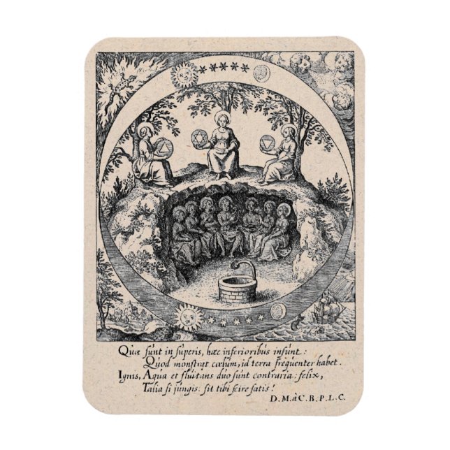 Íman Três Irmãs da Alquimia (Vertical)