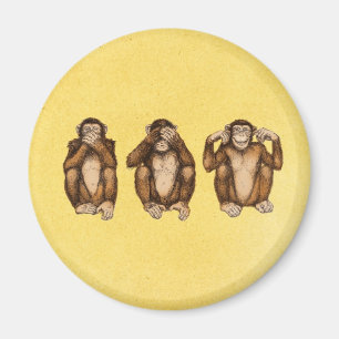 Íman Três macacos sábios