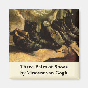 Íman Três Pares de Sapatos por Vincent van Gogh
