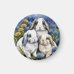 Íman Três Pequenos Coelhos De Coelhinhos