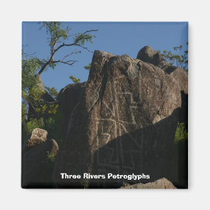 Íman Três Petroglyphs dos rios