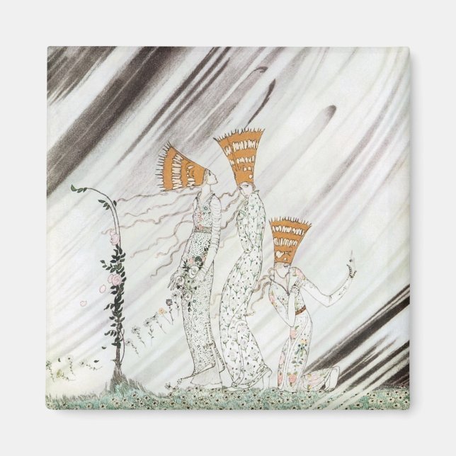 Íman Três princesas na Montanha Azul por Kay Nielsen (Frente)