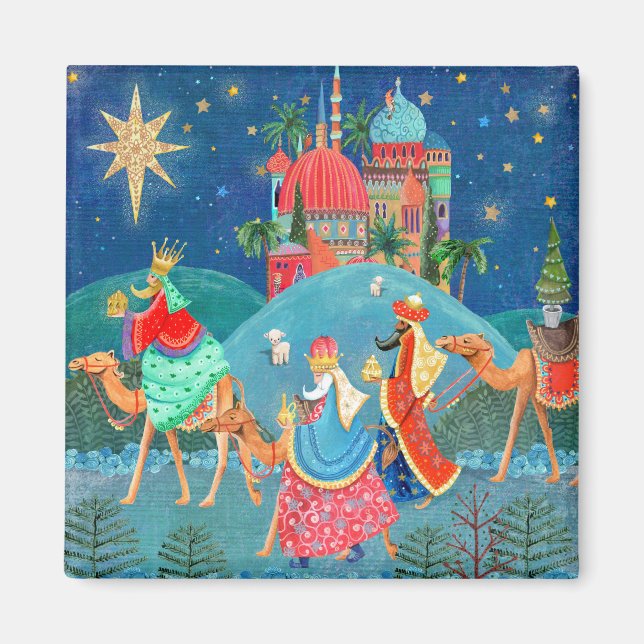 Íman Três Reis Magos feriado Natal (Frente)