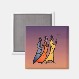 Íman Três Reis Magos Minimalistas