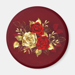 Íman Três Rosas de joalharia
