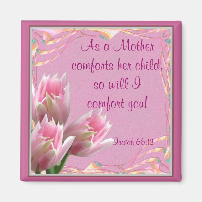 Íman Três Tulipas Rosa (Frente)