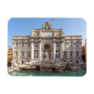 Íman Trevi Fountain no início da manhã - Roma, Itáli