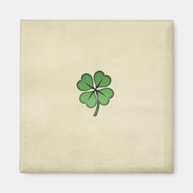 Íman Trevo da Sorte Irlandês Elegante (Frente)