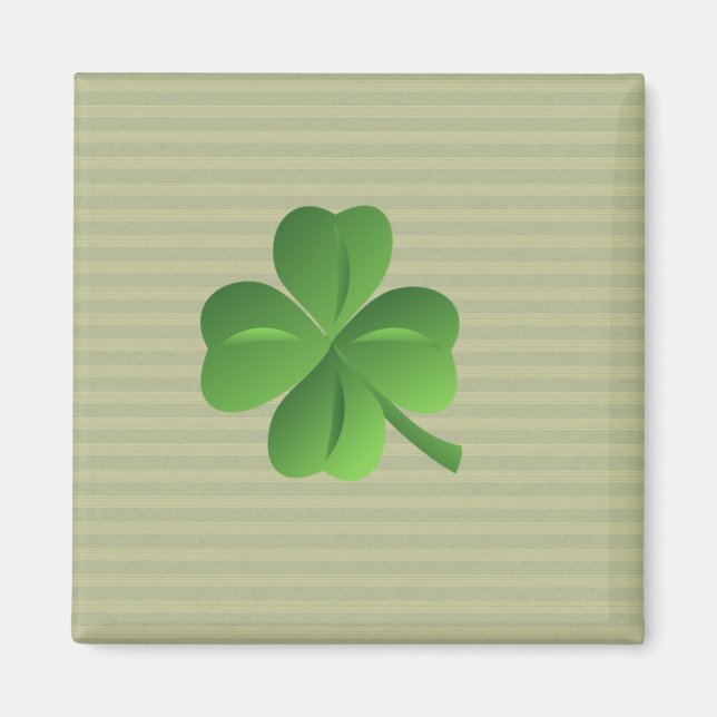 Íman Trevo da Sorte Irlandês Elegante e Tendencial (Frente)