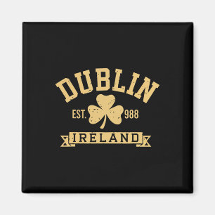 Íman Trevo de Dublim Irlanda Shamrock Est 988 St Pat