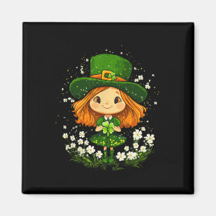 Íman Trevo de Leprechaun Feminino Meninas Dia de São Pa