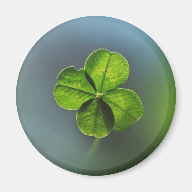 Íman Trevo de Quatro Folhas Lucky Green (Frente)