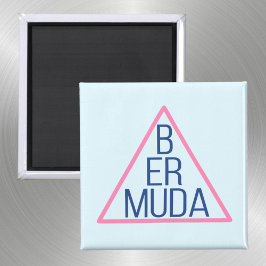 Íman Triângulo das Bermudas com Dentro de Texto Moderno