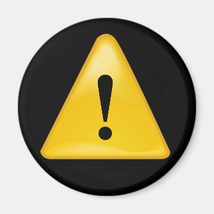 Íman Triângulo do ponto de exclamação do símbolo de