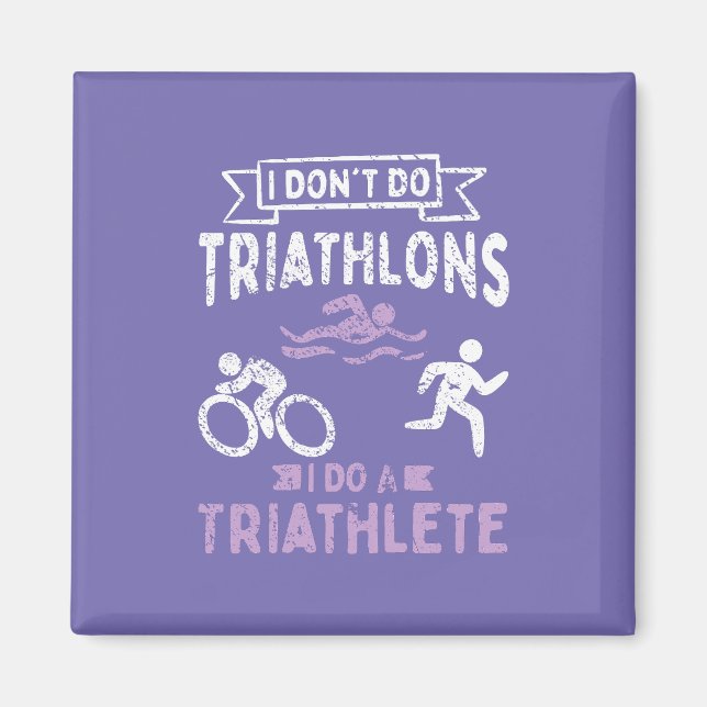Íman Triathlon Funny (Frente)