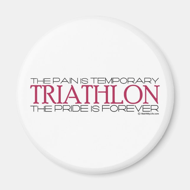 Íman Triathlon - O Orgulho é para sempre (Frente)