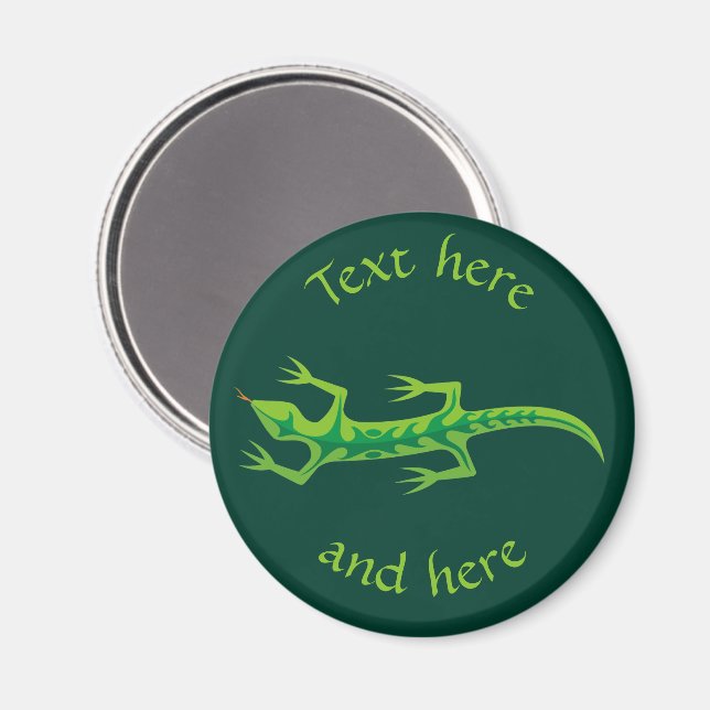 Íman Tribal Lizard Green (Front/Back)