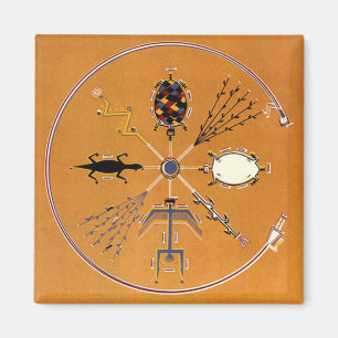 Íman Tribal Nativa Americana de Pintura