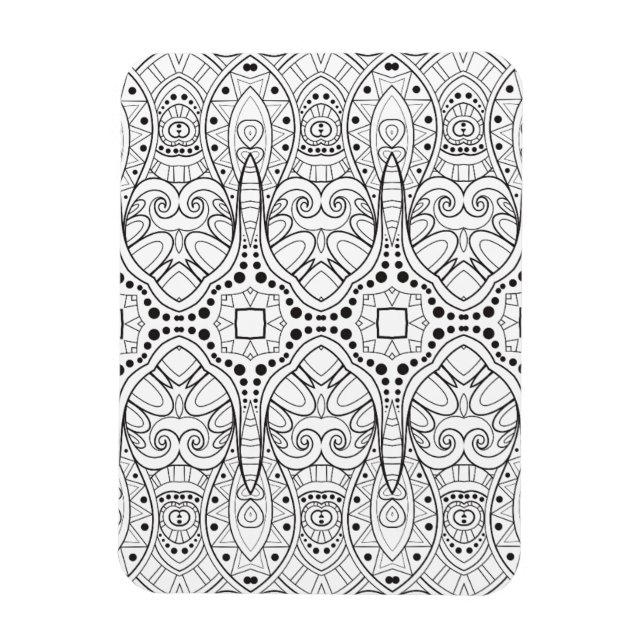 Íman Tribal Zendoodle Design (Vertical)