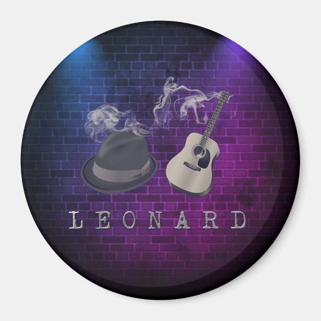 Íman Tributo às luzes azuis de Leonard (Frente)