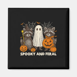 Íman Tric Ghost Raccoon, Cute Ghost Cute E Feral Hallow