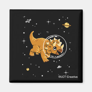 Íman Triceratops Dinos de Tan no espaço