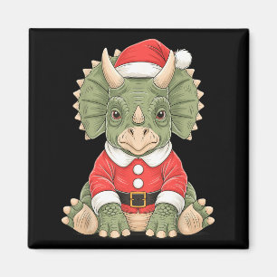 Íman Triceratops Natalino Bonito Dinossauro Papai Noel