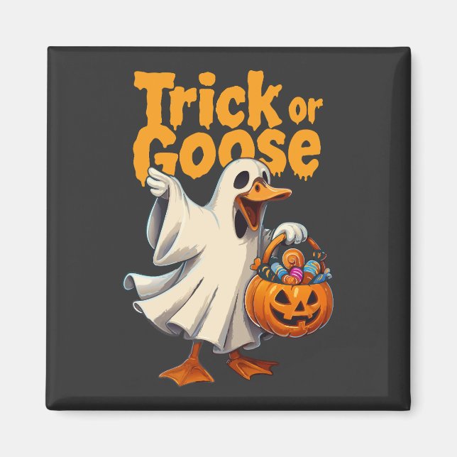 Íman Trick or Goose Halloween Goose (Frente)
