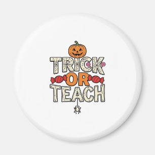 Íman Trick Or Teach Halloween Professor Vintage Vetor D